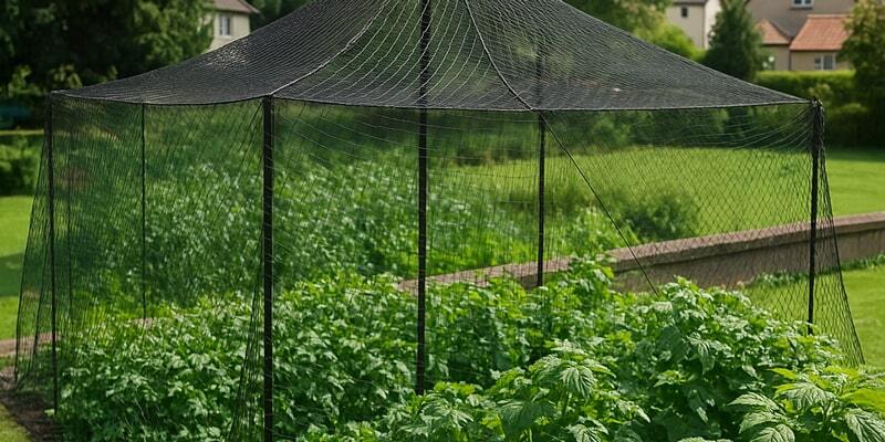 Filet vert anti oiseau protection potager